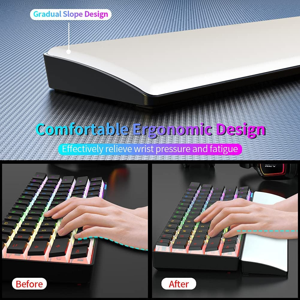 Memory Foam Keyboard Wrist Support Pad