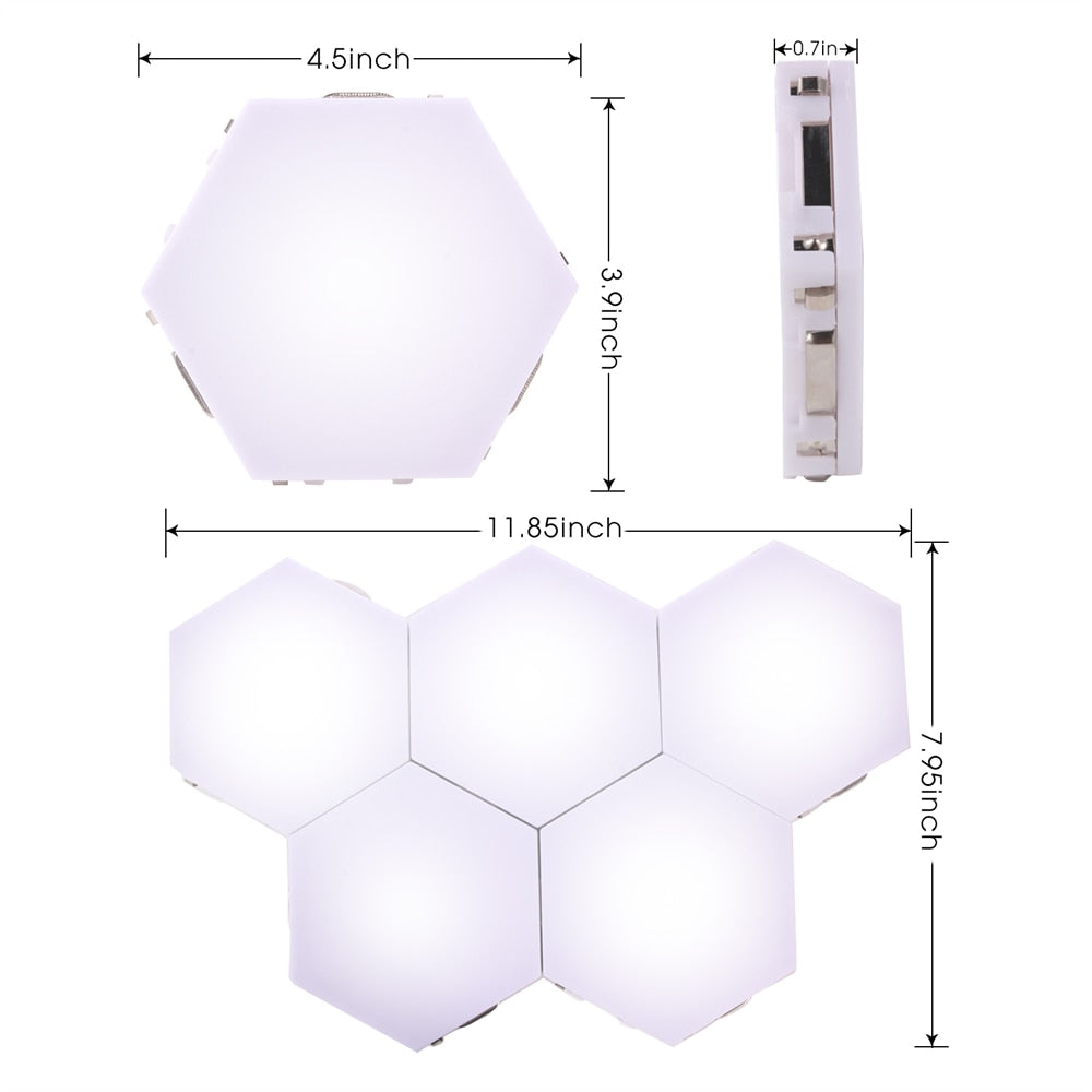1-24 PCS Honeycomb LED Wall Lights