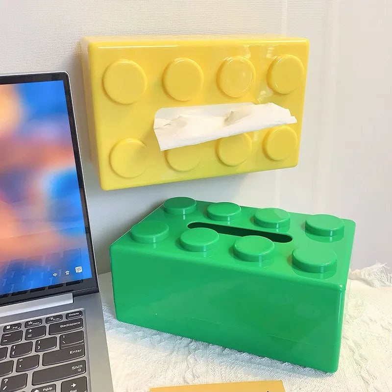Building Block Tissue Cover|Tissue Box Container