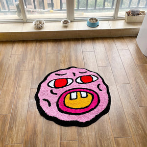 LAKEA Cherry Bomb Rug Pink Handmade Tufted Carpet Room Decor