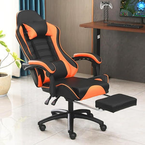 Ergonomic Gaming Chair with Backrest and Seat Recliner