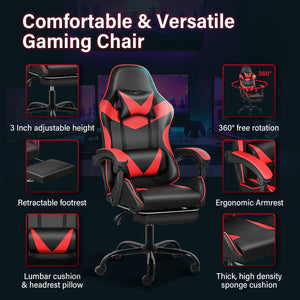 Room Shine Gaming Chair with Backrest and Seat Recliner