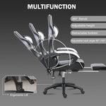 Ergonomic Gaming Chair with Backrest and Seat Recliner