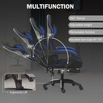 Ergonomic Gaming Chair with Backrest and Seat Recliner