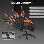 Ergonomic Gaming Chair with Backrest and Seat Recliner