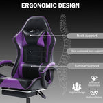 Ergonomic Gaming Chair with Backrest and Seat Recliner