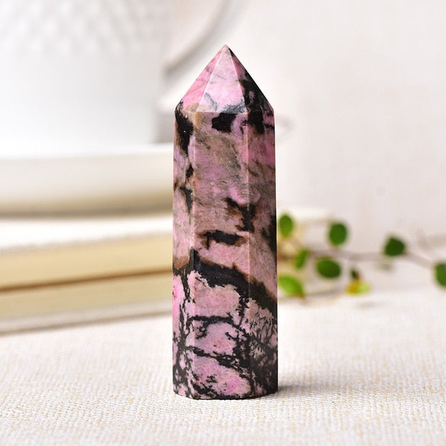 Natural Energy Healing Crystal Wand Stones